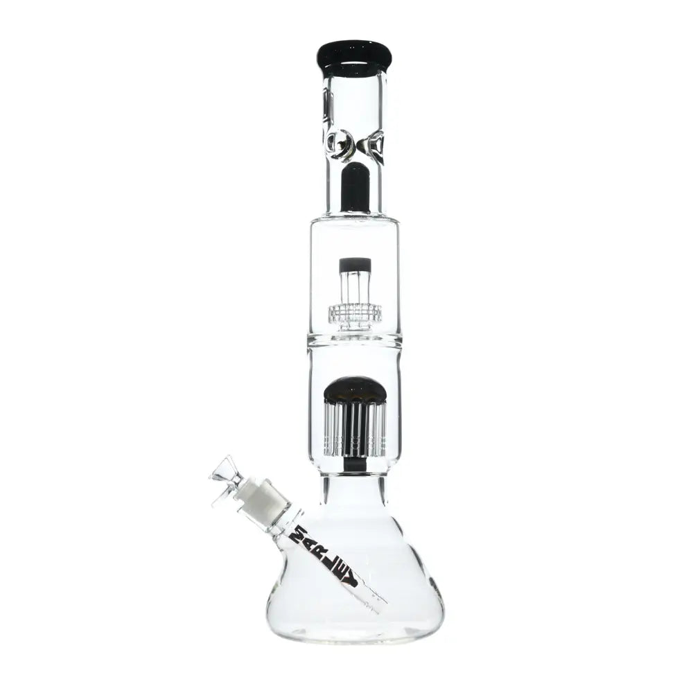 16" Marley Double Stream Perc Bong in Red - Marley