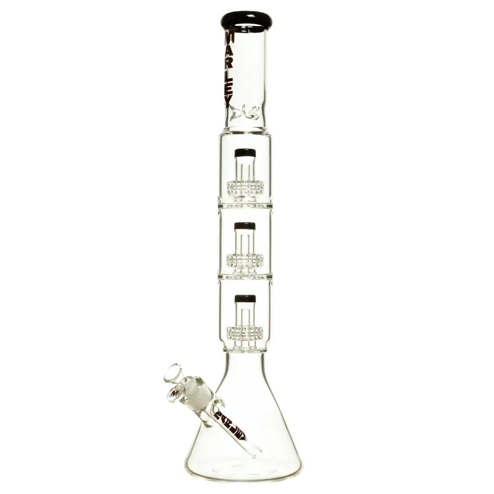 20" Marley Triple Flow Bong in White - Marley