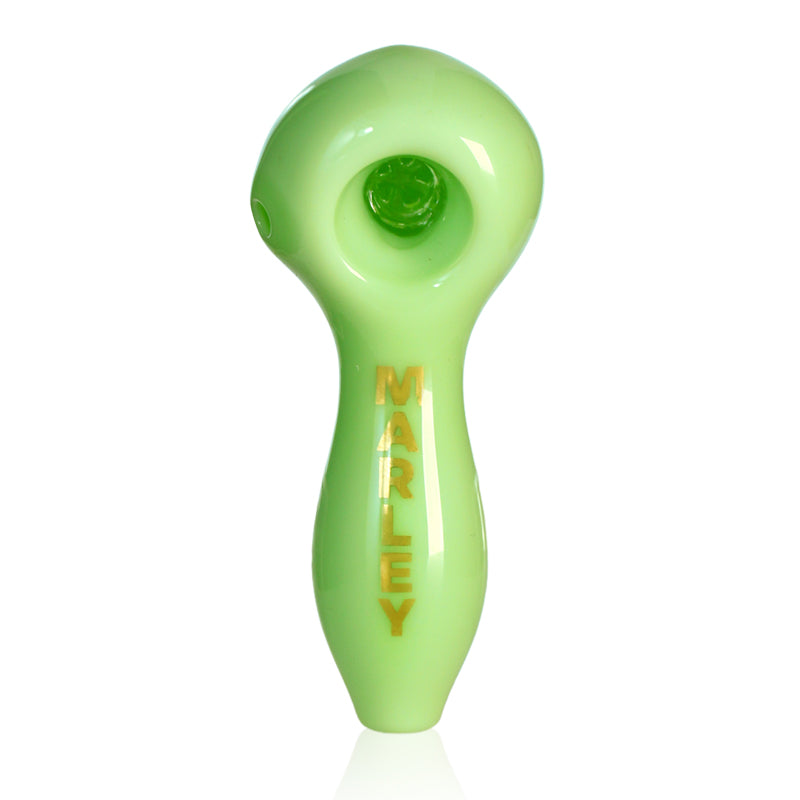 4" Marley Star Glass Hand Pipe in Orange - Marley