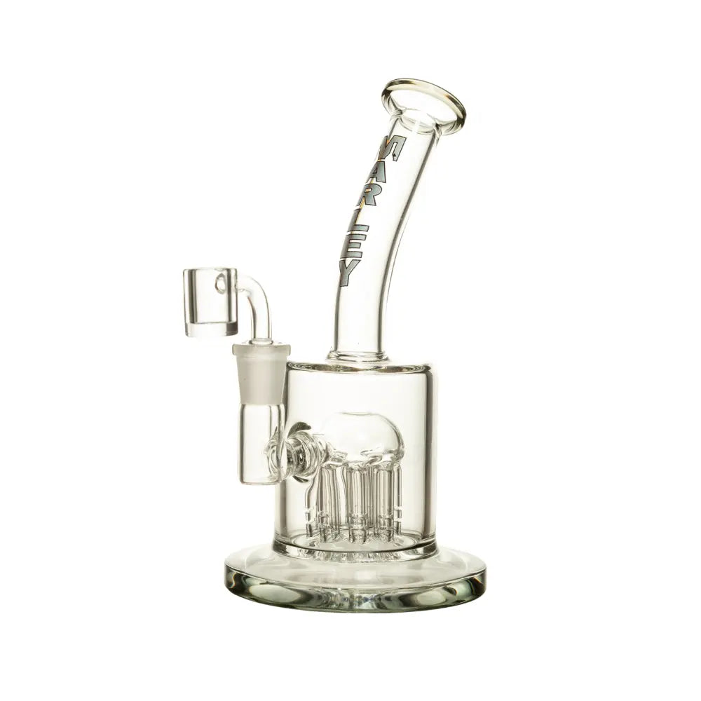 8" Marley Twisty Tilt Dab Rig in White - Marley