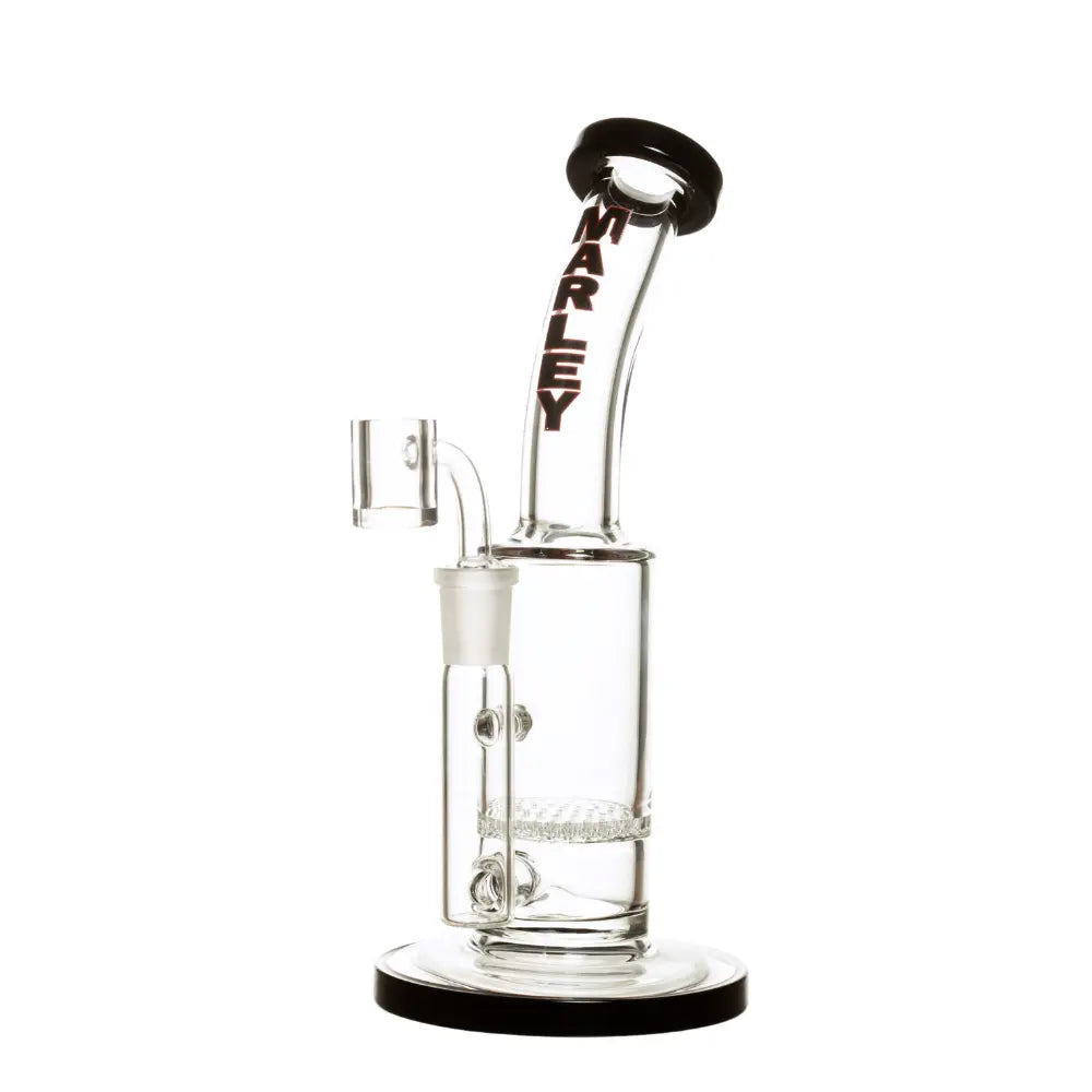 9" Marley Arched Head Dab Rig in White - Marley