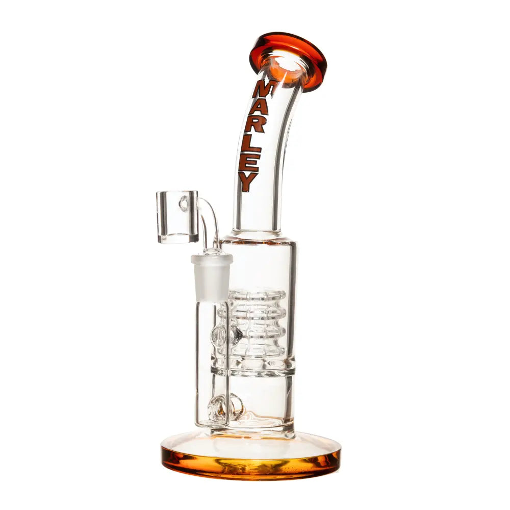 9" Marley Curved Comfort Dab Rig in White - Marley
