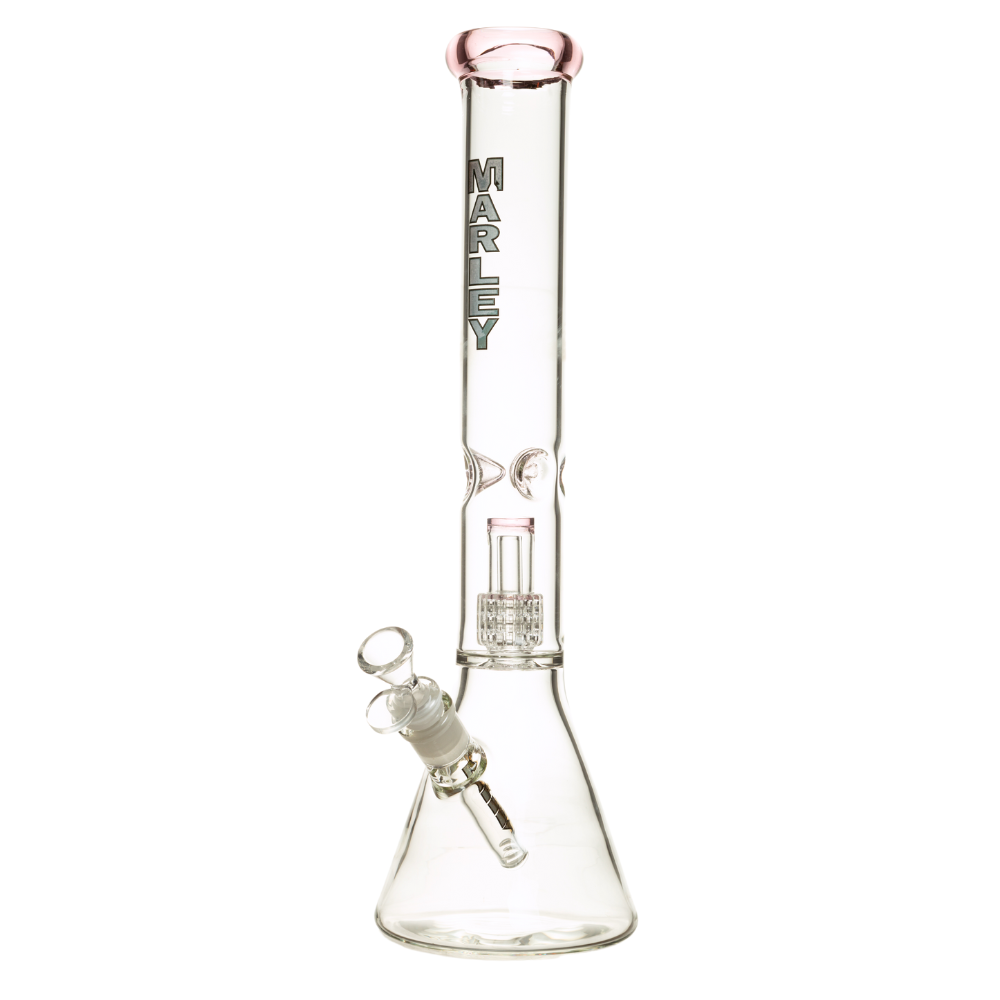 16" Marley Radiant Ring Bong in Pink - Marley