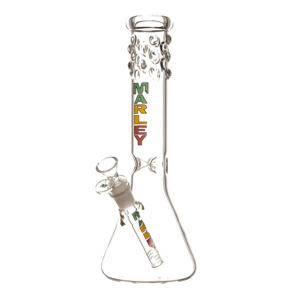 12" 5mm Marley Bubble Beads Beaker Bong Marley