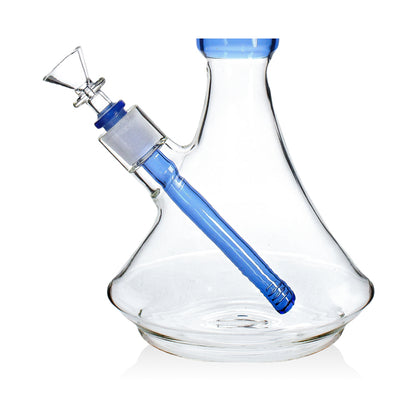 12" Marley Colored Neck Beaker Bong in Blue - Marley