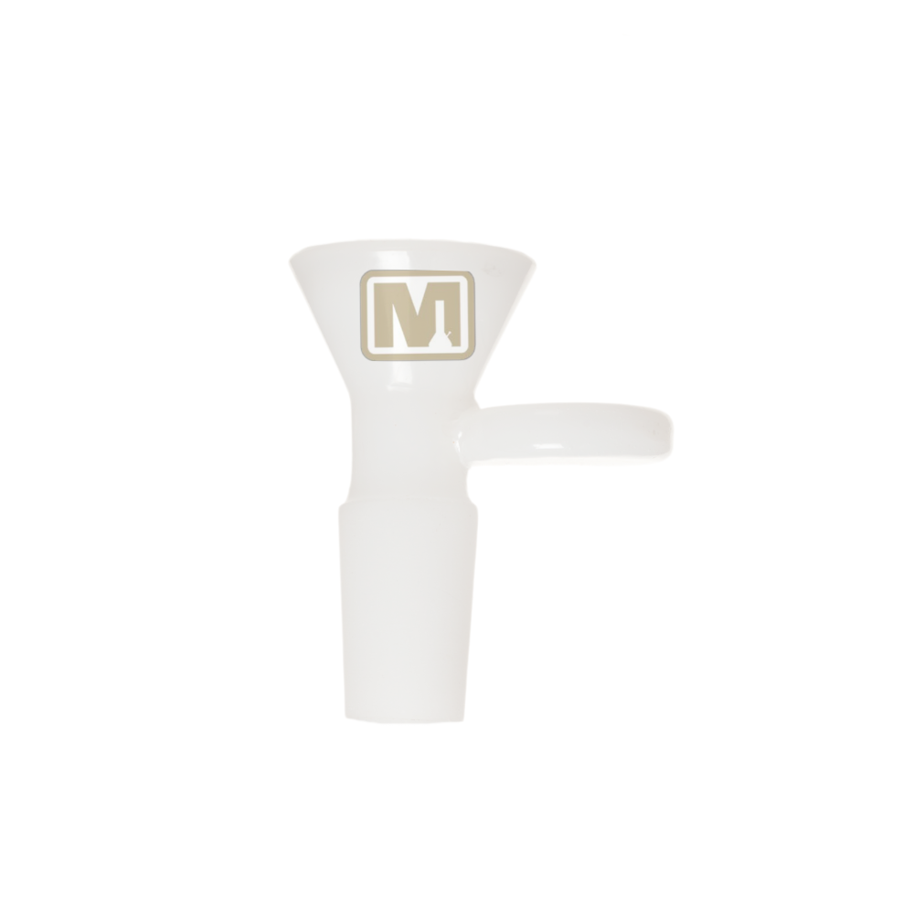14mm Marley Milky Bowl with Handle