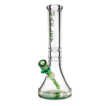 14" 9mm Marley Flared Base Ice Bong in Green - Marley