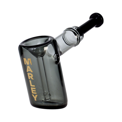 5.5" Marley Mini Barrel Glass Bubbler in Black - Marley