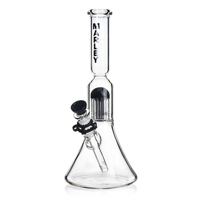 13" Marley Single Perc Ice Beaker Bong in Black - Marley