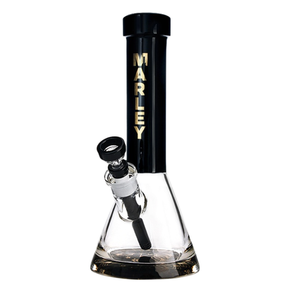 12" 9mm Midnight Aura Premium Beaker in Green - Marley